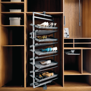 09- Ten Layer 360° Rotating Shoe Rack