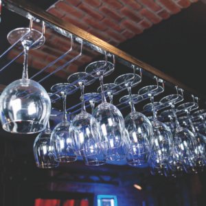 08- Three Rows Wine Glass Rack