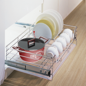 01- Bowl And Plate Pull Out Basket
