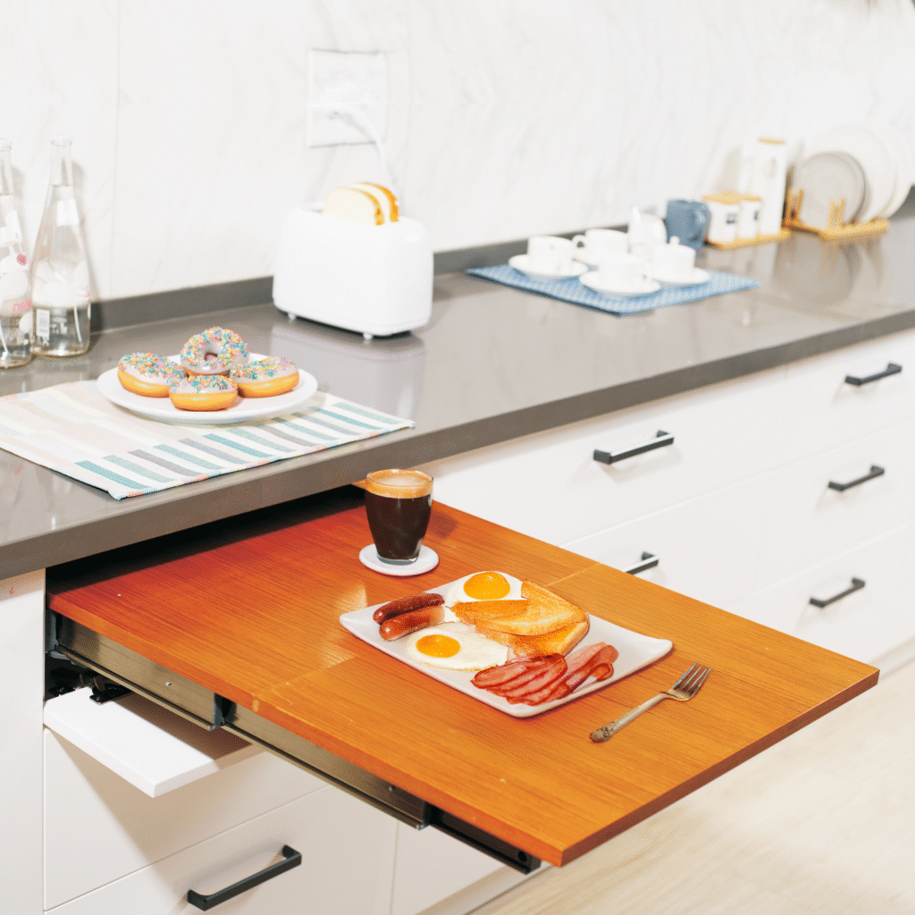 01- Pull Out Foldable Table - Teammart